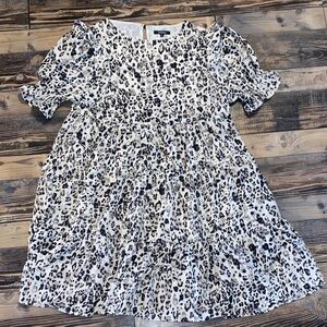 Elegant Leopard Print Women's Casual Dress